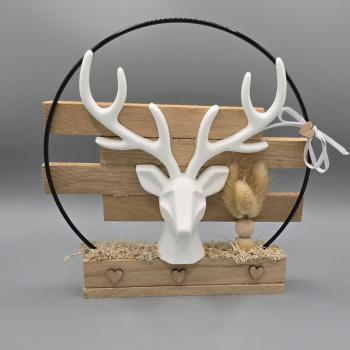 Deko - Ring zum Aufstellen 'Hirsch'