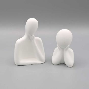 Deko Skulpturen Set - beide Skulpturen - Frontalansicht