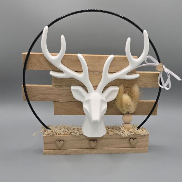 Deko - Ring zum Aufstellen 'Hirsch'