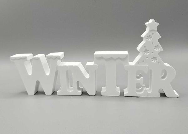 Deko Schriftzug "Winter" - Frontalansicht