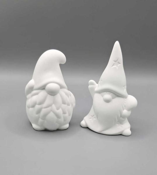 Deko Set 2 Weihnachtszwerge - Frontalansicht